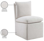 Nelori - Linen Textured Performance Fabric Upholstered Dining Chair (Set of 2)
