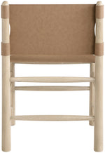 Santos - Vegan Leather Upholstered Dining Chair With Stained Natural Base (Set of 2)