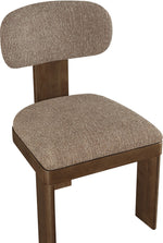 Timbra - Linen Textured Fabric Upholstered Dining Chair (Set of 2) - Walnut Base