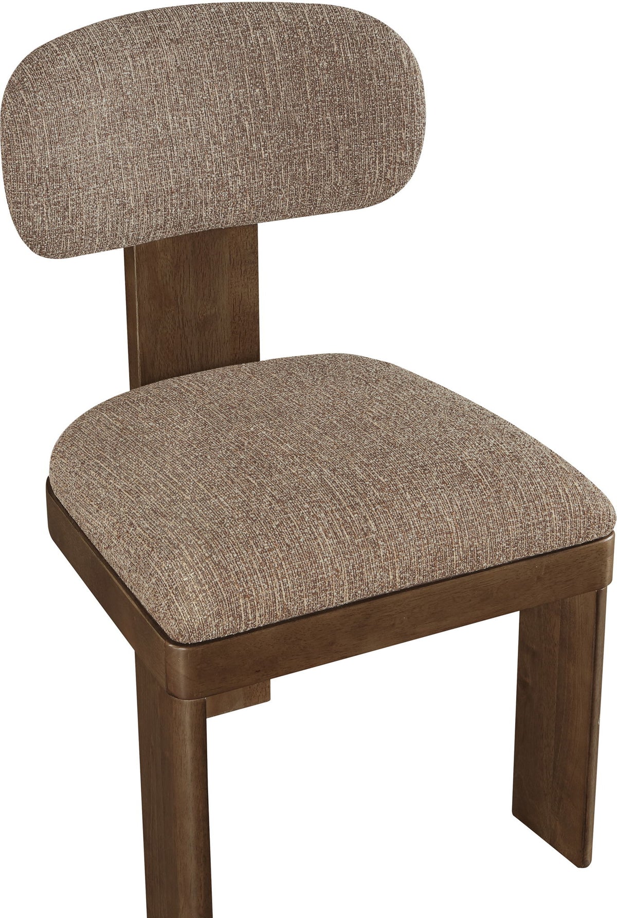 Timbra - Linen Textured Fabric Upholstered Dining Chair (Set of 2) - Walnut Base