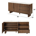 Harvey - Server With Ceramic Top - Walnut