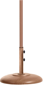 Fiji - Aluminum Patio Umbrella With Round Teak Base