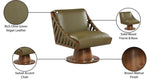 Millwin - Swivel Accent Chair With Brown Base