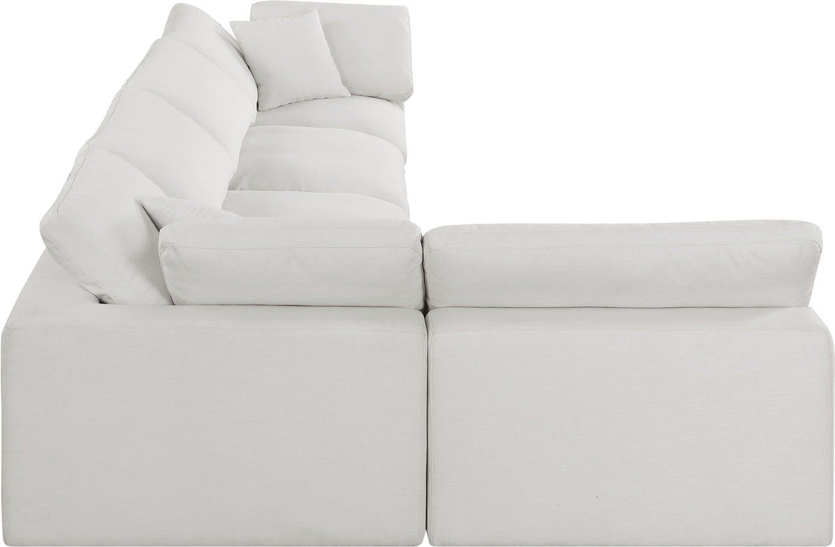 Comfy - 5 Piece Linen Modular Sectional