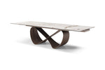 9305 - Dining Table - White / Dark Brown