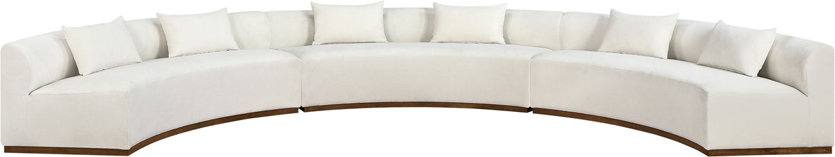 Avanti - Chenille Fabric Upholstered 3 Piece Modular Sectional
