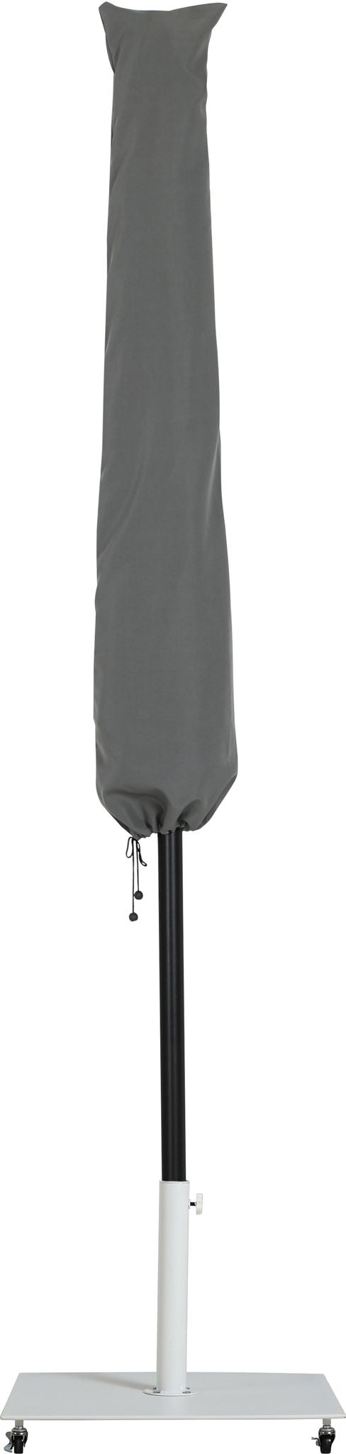 Amalfi - Aluminum Patio Umbrella - White Base / Black Pole