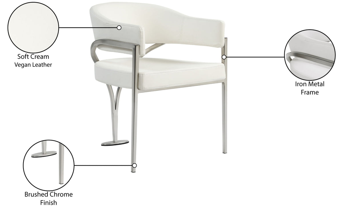 Madelyn - Dining Chair (Set of 2) - Brushed Chrome