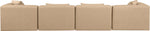 Cube - Modular 4 Piece Sofa - Tan