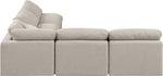 Indulge - Linen 5 Piece Modular Corner Armless Sectional