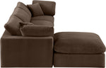 Comfy - 4 Piece Velvet Modular Sectional With Chaise