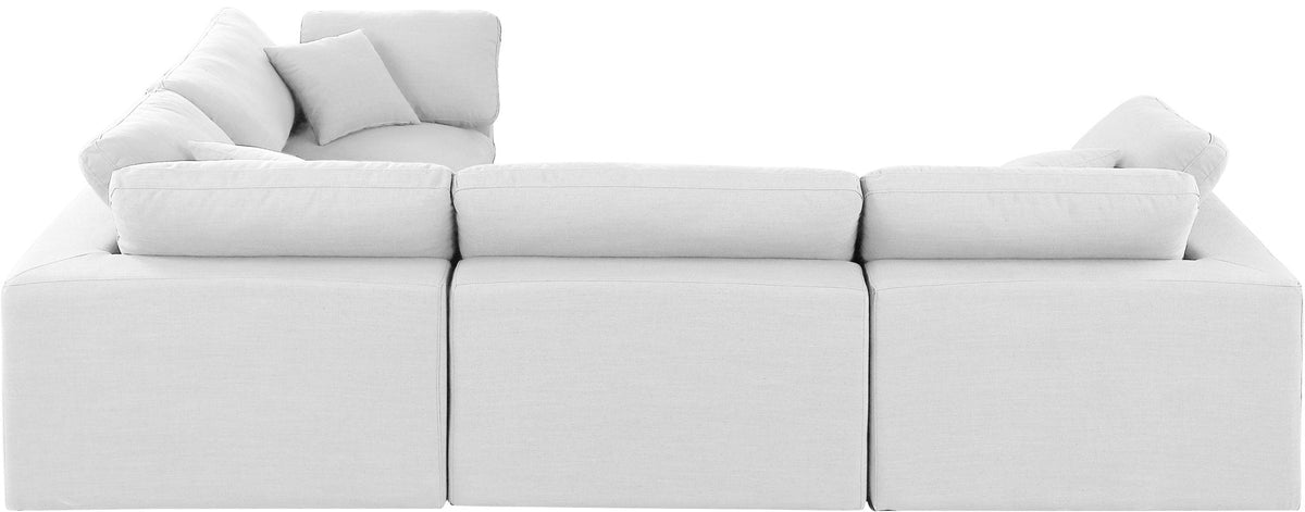 Comfy - 4 Piece Linen Fabric Modular Sectional