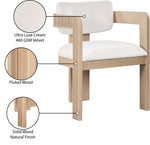 Sacha - Velvet Dining Chair With Natural Base (Set of 2)