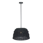 Persephone - Bead 1 Light Pendant - Black