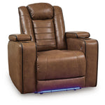 Gruaro - Power Recliner With Adjustable Headrest - Amber