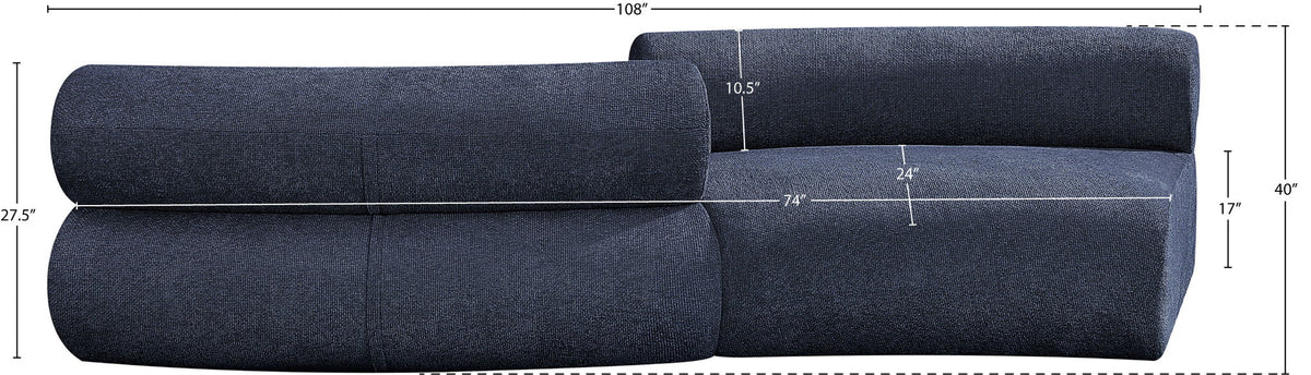 Bale - 2 Piece Curved Modular Sofa