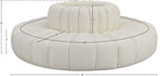 Arc - Faux Leather 8 Piece Round Modular Sofa