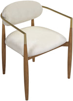Riccio - Fabric Dining Arm Chair (Set of 2) - Walnut Frame
