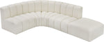 Arc - Faux Leather 5 Piece Corner Modular Sofa