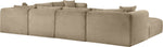 Shaggy - Fabric 7 Piece Modular U-Shaped Sectional With Ottoman