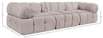 Orin - Velvet Performance Fabric Upholstered 3 Piece Modular Sofa
