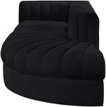 Rummi - Velvet Performance Fabric Upholstered 3 Piece Modular Sectional
