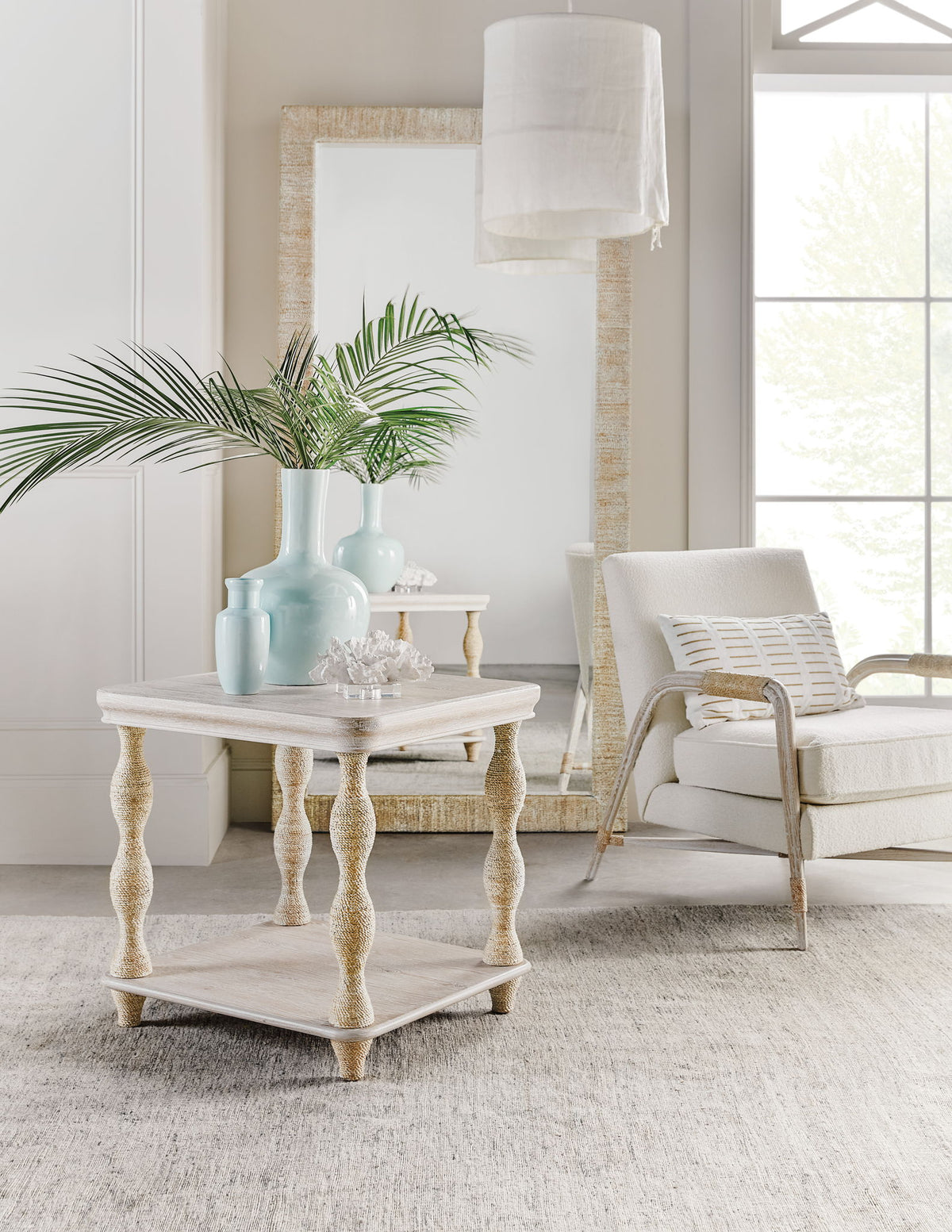 Serenity - Sandpiper Floor Mirror - Beige