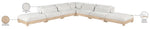 Turin - Chenille Fabric Upholstered Modular Sectional - White