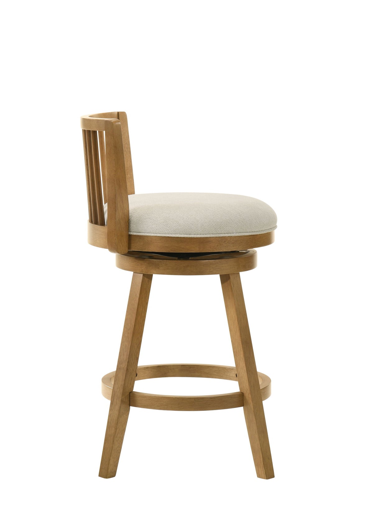Harper - 30" Amber Glow Bar Height Rubberwood Swivel Barstool