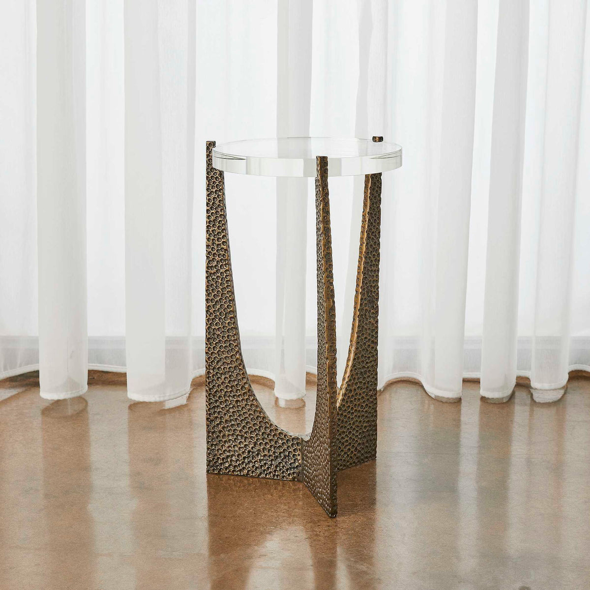 Trifecta - Drink Table - Brass / Bronze