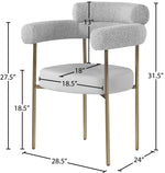 Blake - Dining Chair With Bronze Legs (Set of 2)