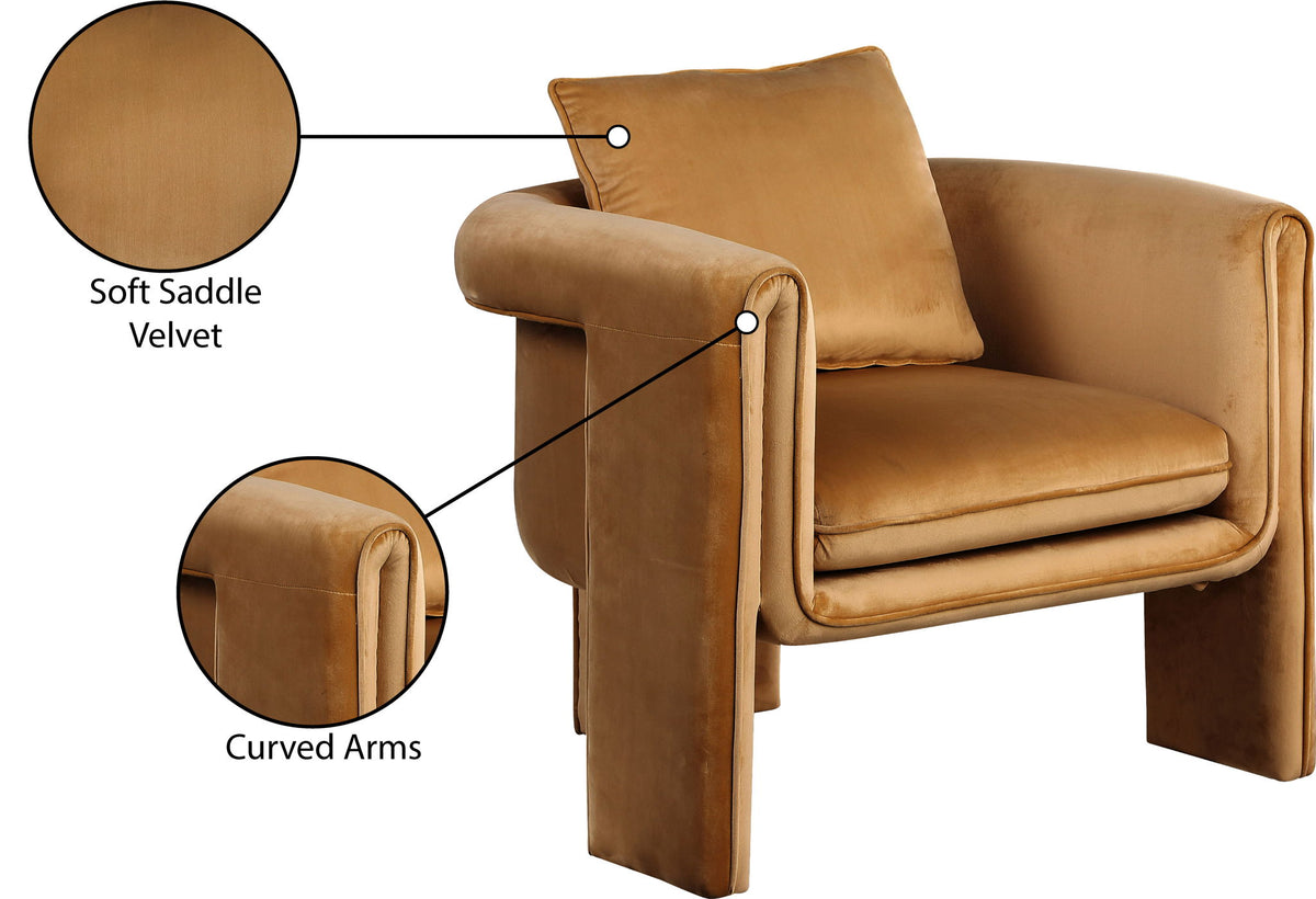 Sloan - Accent Chair - Saddle