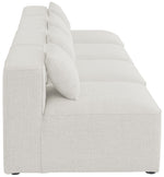 Cube - Linen Modular 4 Seat Armless Sofa