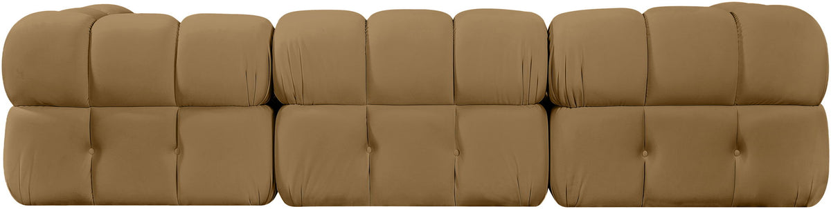 Orin - Velvet Performance Fabric Upholstered 3 Piece Modular Sofa
