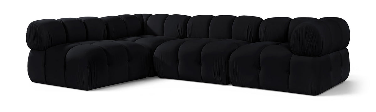 Orin - Fabric Velvet 4 Piece Modular Sectional