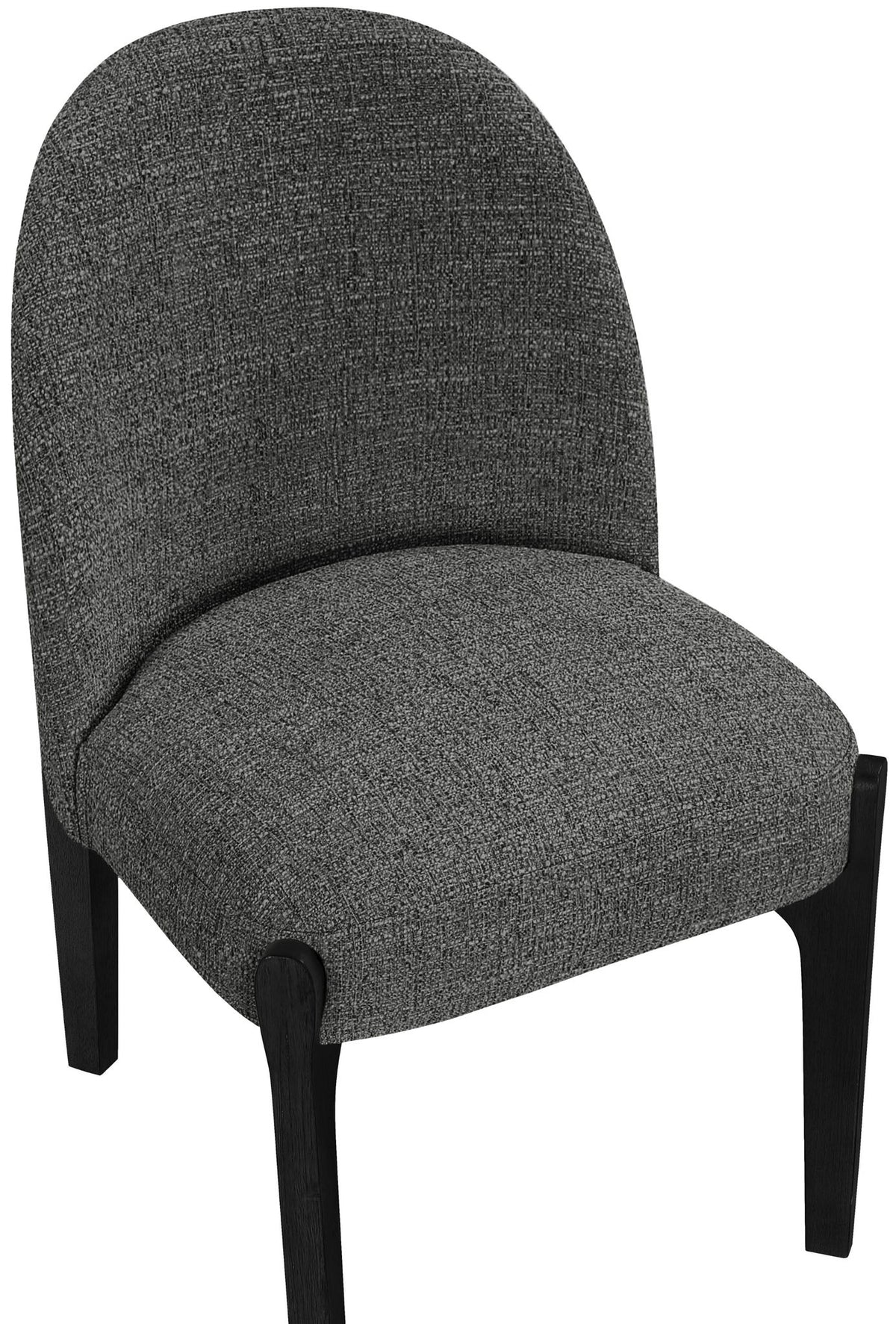 Torino - Upholstered Dining Chair With Brushed Black Base (Set of 2)