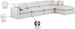 Indulge - Faux Leather 5 Piece Modular Sectional With Chaise
