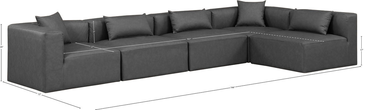 Cube - 5 Piece Modular Sectional