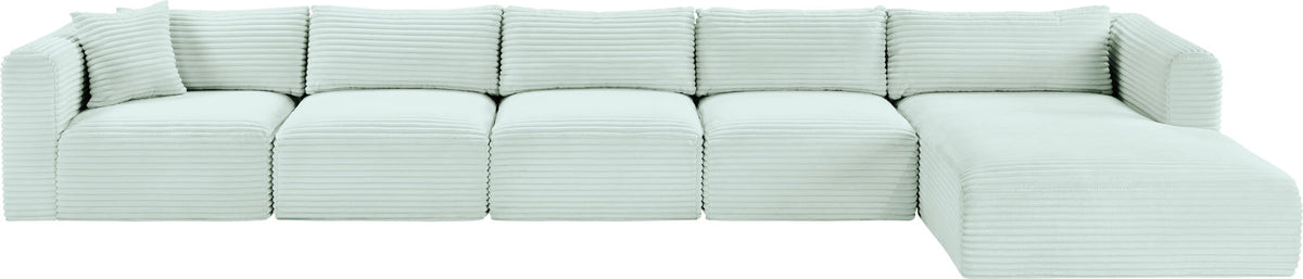 Shaggy - 5 Piece Modular Sectional With Chaise