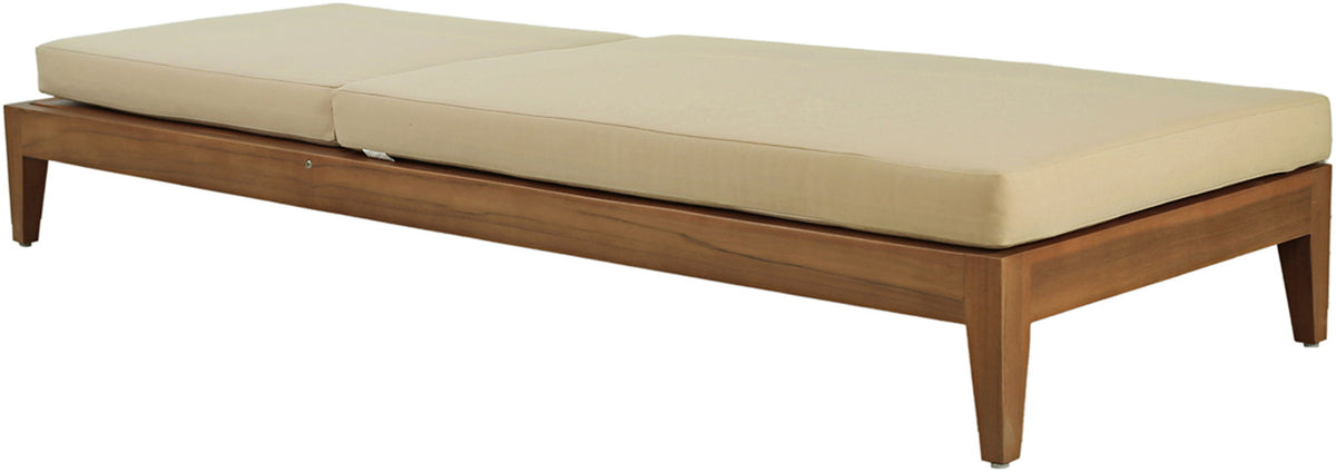 Mirella - Water Resistant Fabric Upholstered Outdoor Patio Chaise Lounge