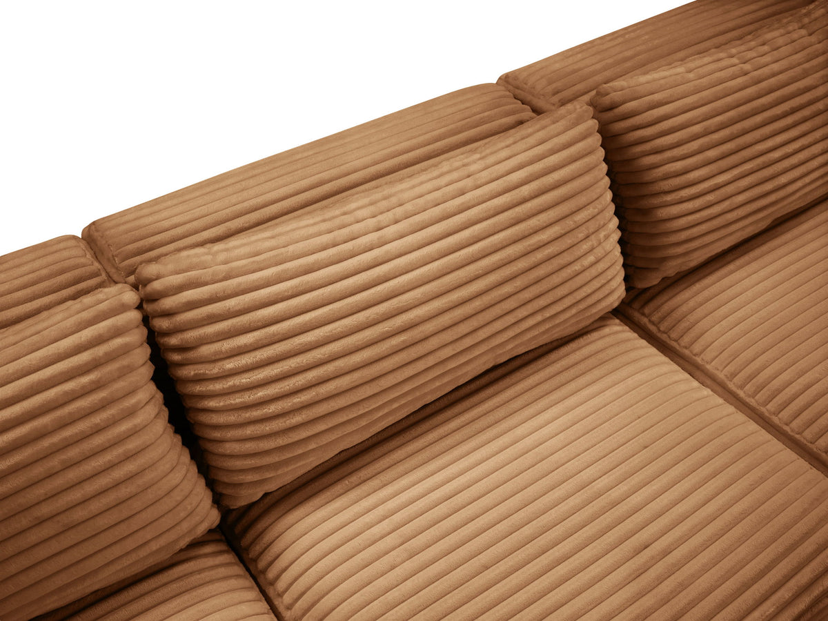 Shaggy - Fabric 4 Seat Modular Armless Sofa