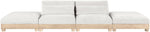 Turin - Chenille Fabric Upholstered Modular Sectional - White