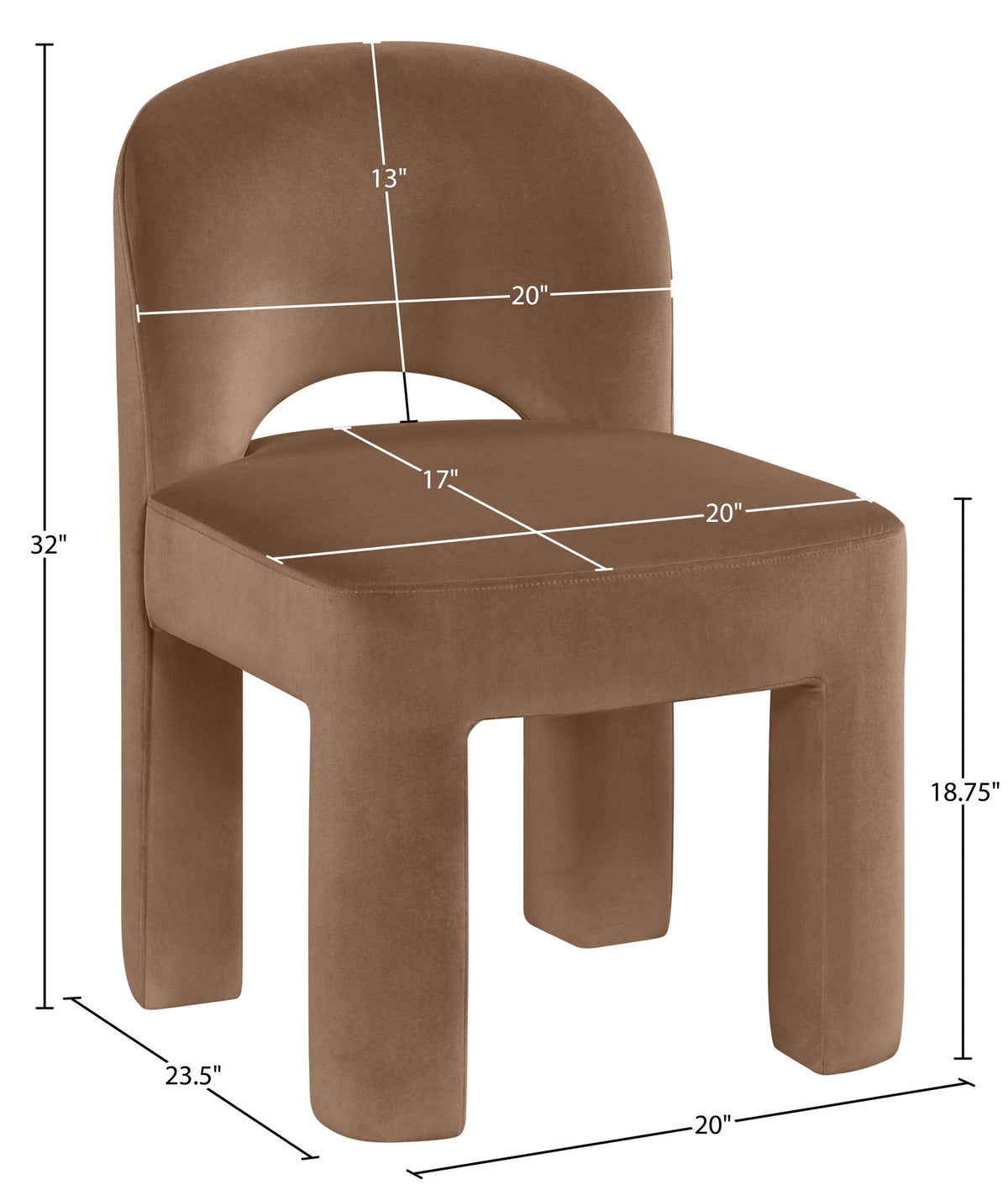Celine - Velvet Performance Fabric Upholstered Dining Chair (Set of 2)