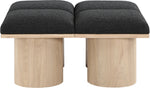 Pavilion - 4 Piece Modular Bench With Natural Base