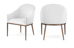 Ferro - Upholstered Dining Arm Chair With Brushed Bronze Legs