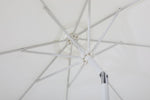 Fiji - Aluminum Patio Umbrella With Square Teak And White Base