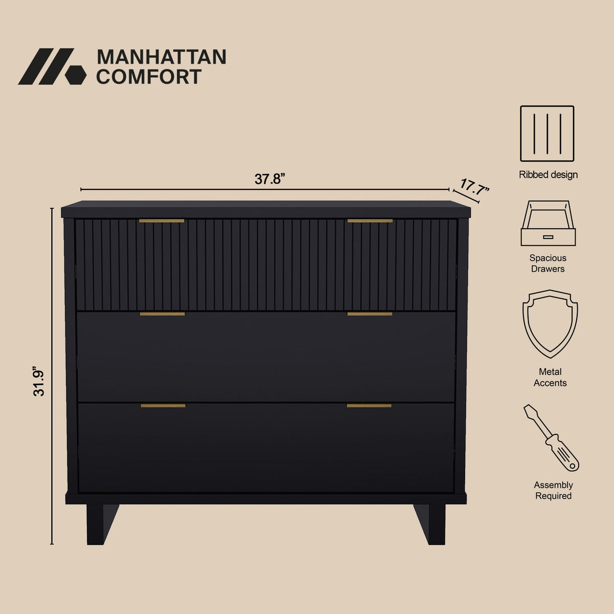 Manhattan Elara - Solid Wood Dresser