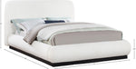 Rigby - Linen Bed With Black Base
