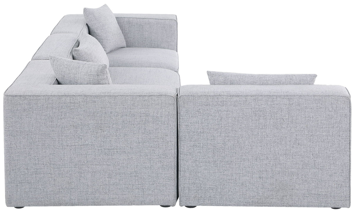 Cube - Linen 4 Piece Modular Corner Sectional