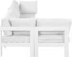 Nizuc - Outdoor Patio 5 Piece Modular Sectional With White Frame